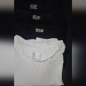 Men's Pre-loved Set Of Four 32 Degrees Cool White/3black Tee Shirt Short Sleeve